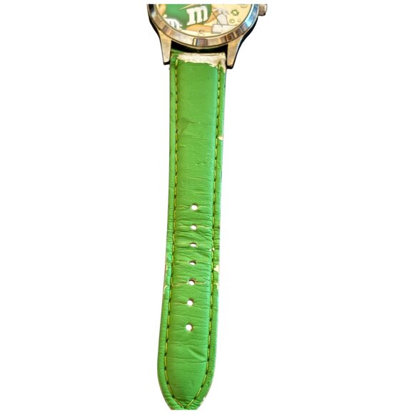 Mars M&M 2008 Green M&M watch FSC3262131 green straps metal bezel stainless back - Picture 3 of 7